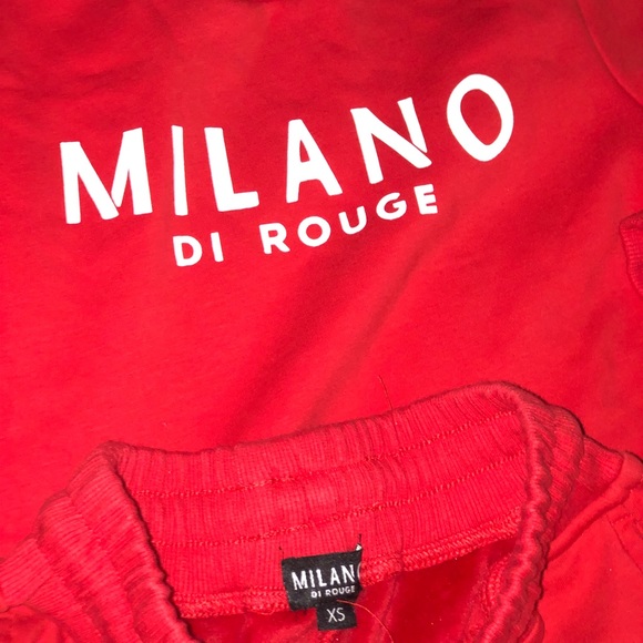 Kids Milano Di Rouge sweat suit /Red/3-6months /XS (4/5)/ unisex - Picture 3 of 5